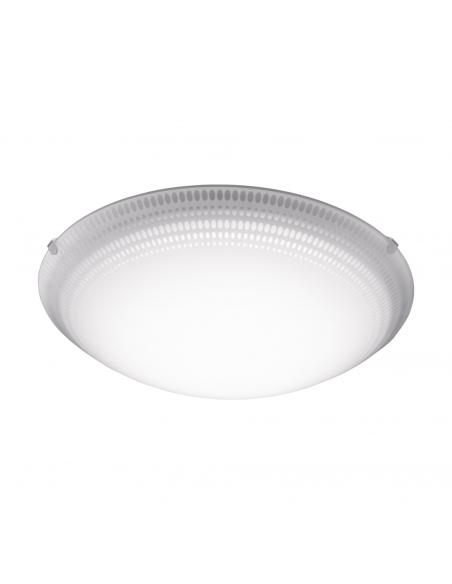 EGLO 95673 - MAGITTA 1 LED Ceiling Light in White Steel and Glass