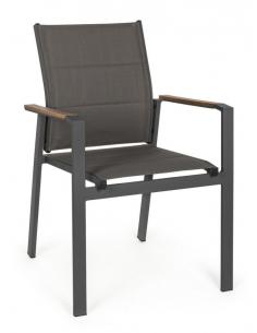 C-br anthracite chair sj61 - BIZZOTTO kubik