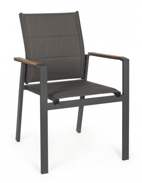 C-br anthracite chair sj61 - BIZZOTTO kubik