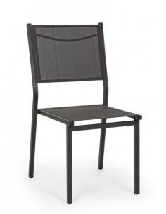 Anthracite chair lh32 - hilde BIZZOTTO