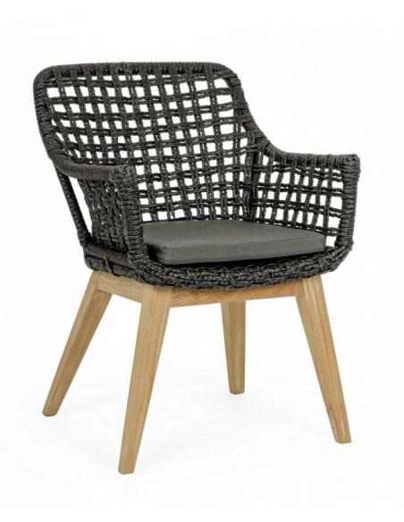 C-br chair with black cushion - BIZZOTTO Madison
