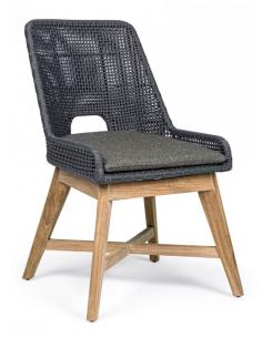 Slate chair with cushion - BIZZOTTO hesperia