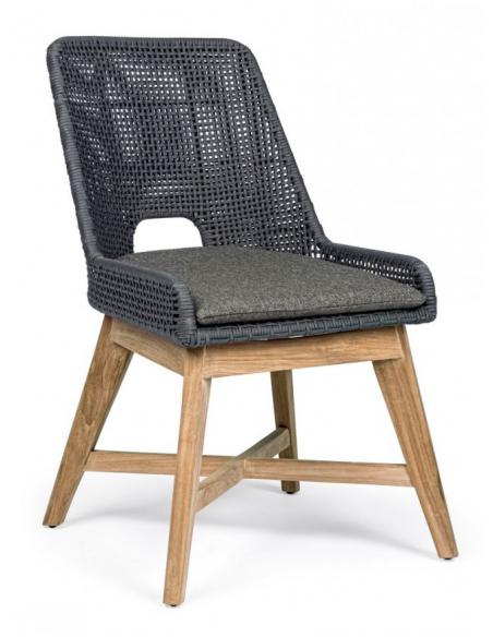Silla con cojín slate - Bizzotto hesperia