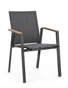 C-br anthracite chair gk52 - BIZZOTTO cameron