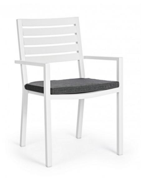 C-br chair with white cushion ld30 - BIZZOTTO heline