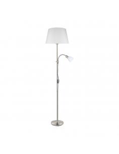 EGLO 95686 - CONESA Living Room Lamp in Nickel-matte Steel and Textile, glass