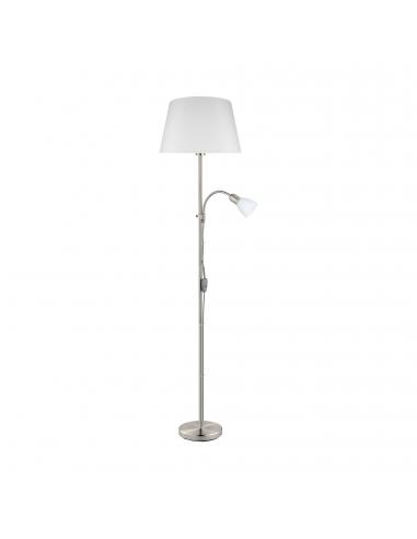 EGLO 95686 - CONESA Living Room Lamp in Nickel-matte Steel and Textile, glass