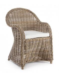 New brown armchair with cushion - BIZZOTTO martin