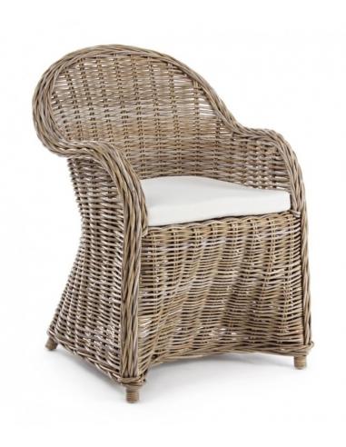 New brown armchair with cushion - BIZZOTTO martin