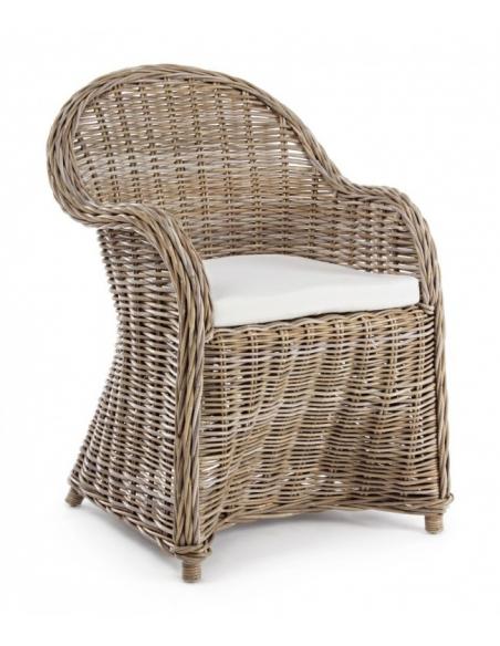 New brown armchair with cushion - BIZZOTTO martin