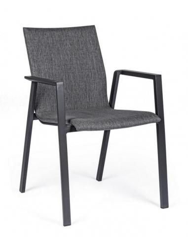 C-br anthracite chair jx55 - BIZZOTTO odeon