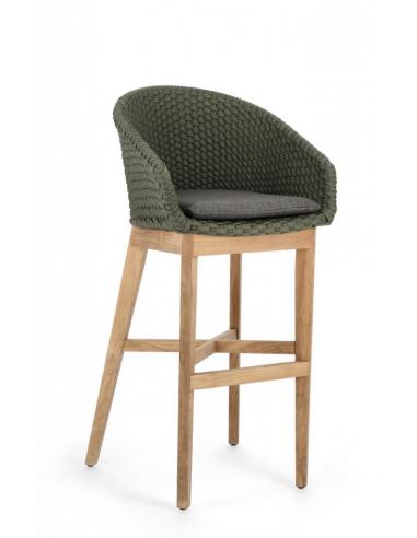 Sgabello bar with green cushion - BIZZOTTO coachella