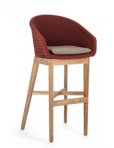 Sgabello bar with scarlet cushion - BIZZOTTO coachella