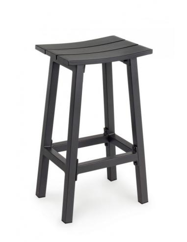 Anthracite yk13 h71 bar stool - BIZZOTTO skipper