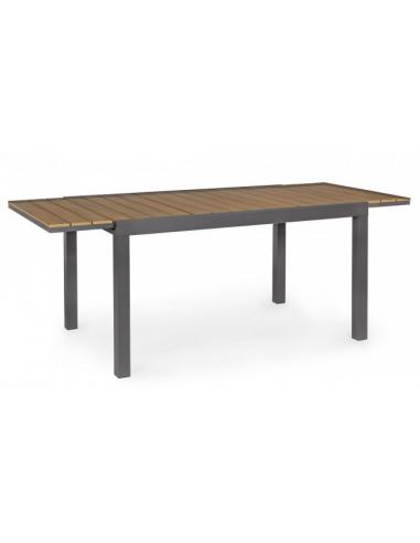 Extendable table 140-200x90 anthracite sj61 - BIZZOTTO elias
