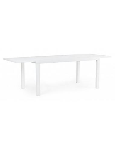 Extendable table 160-240x90 white ld30 - BIZZOTTO hilde