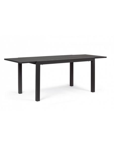 Extendable table 140-210x77 anthracite lh32 - BIZZOTTO hilde