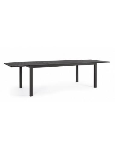 Extendable table 200-300x100 anthracite lh32 - BIZZOTTO hilde