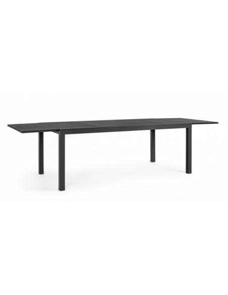Extendable table 200-300x100 anthracite lh32 - BIZZOTTO hilde