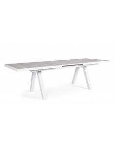 Extendable table 205-265x103 white jx11 - BIZZOTTO krion