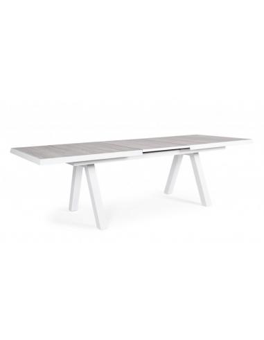 Extendable table 205-265x103 white jx11 - BIZZOTTO krion