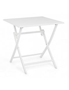 Mesa plegable 70x70 blanco lh30 - Bizzotto elin