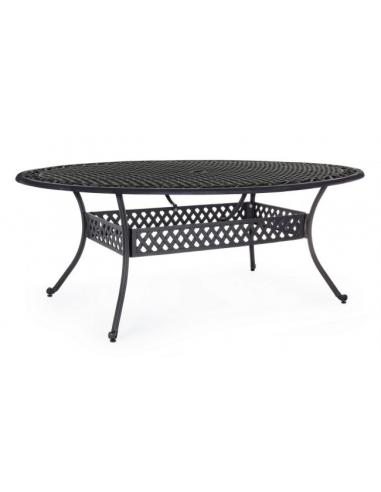 Oval table 200x150 antrac - BIZZOTTO ivreda