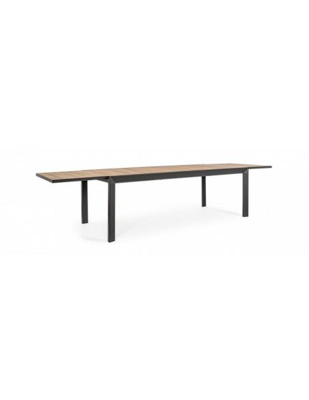 Extended table. 220-340x100 Anthracite Brown - BIZZOTTO Belmar