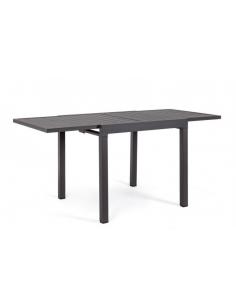 Extendable table 83-166x80 anthracite yk13 - BIZZOTTO pelagius