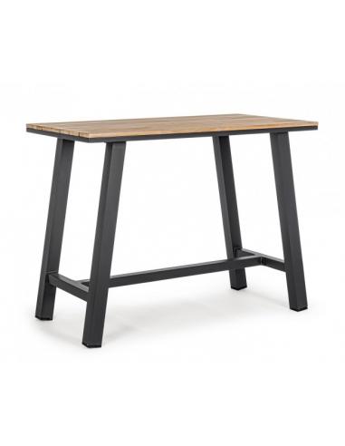 Mesa bar 131x73 marron antracita yk13 - Bizzotto skipper