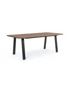 Anthracite table 200x100 fsc - BIZZOTTO oslo
