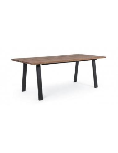 Anthracite table 200x100 fsc - BIZZOTTO oslo