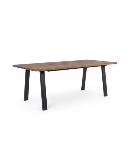 Anthracite table 200x100 fsc - BIZZOTTO oslo