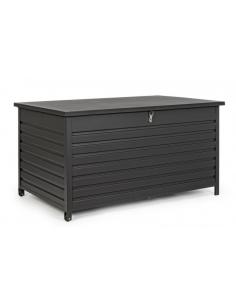 Anthracite cushion chest with wheels - BIZZOTTO atlantic