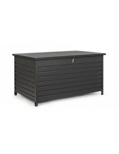 Anthracite cushion chest with wheels - BIZZOTTO atlantic