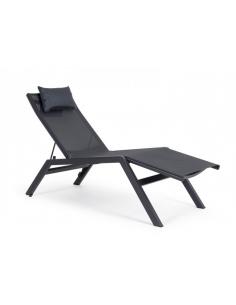 Chaise longue c-p anthracite jx55 - BIZZOTTO krion