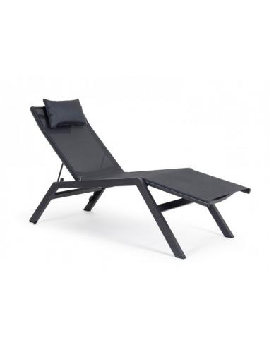 Chaise longue c-p anthracite jx55 - BIZZOTTO krion