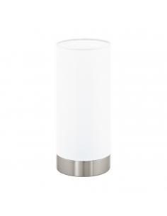 EGLO 95775 - DAMASCO 1 Living Room Lamp in Matte Nickel-Steel and Satin Glass