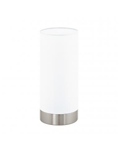 EGLO 95775 - DAMASCO 1 Living Room Lamp in Matte Nickel-Steel and Satin Glass