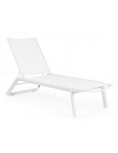 White sun lounger with wheels gk50 - BIZZOTTO cruise