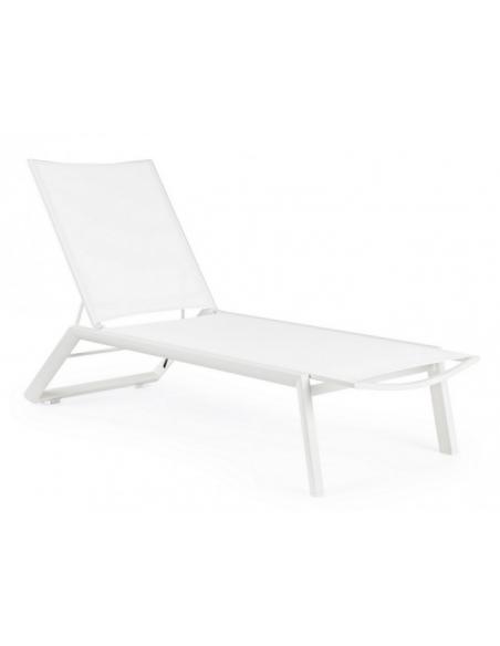 White sun lounger with wheels gk50 - BIZZOTTO cruise