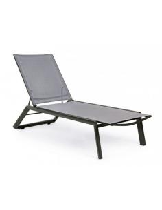 Anthracite sun lounger with wheels gk52 - BIZZOTTO cruise