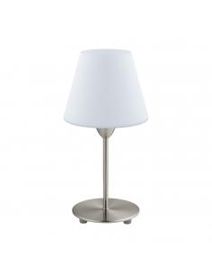 EGLO 95785 - DAMASCO 1 Living Room Lamp in matte nickel-steel and matte opaline glass