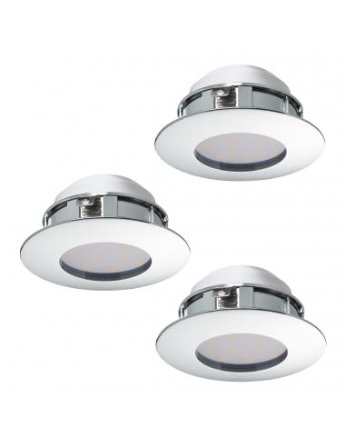 EGLO 95822 - PINEDA Recessed LED Lamp in Chrome Acrylic