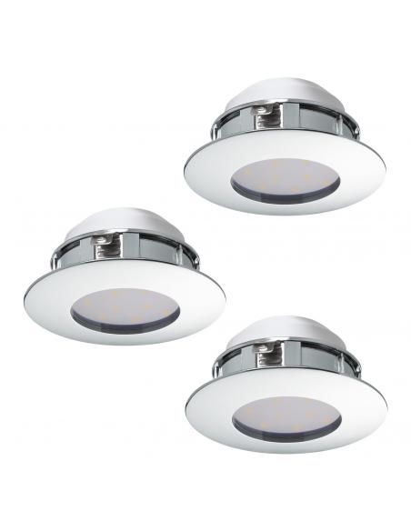 EGLO 95822 - PINEDA Recessed LED Lamp in Chrome Acrylic