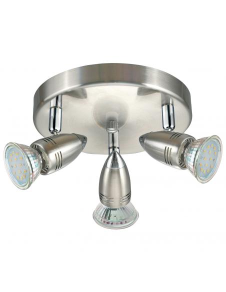 EGLO 95824 - MAGNUM LED Living Room Lamp in Matte Nickel-Steel, Chrome