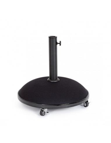 Umbrella base with wheels 35kg black - BIZZOTTO berry