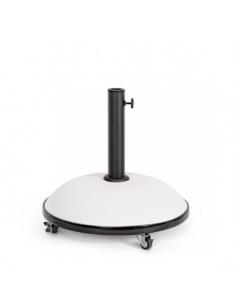 Umbrella base with wheels 35kg white - BIZZOTTO berry