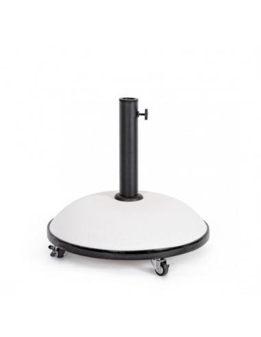 Umbrella base with wheels 35kg white - BIZZOTTO berry