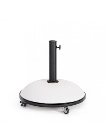 Umbrella base with wheels 35kg white - BIZZOTTO berry